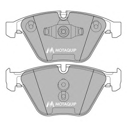 Photo Kit de plaquettes de frein, frein à disque MOTAQUIP LVXL1411