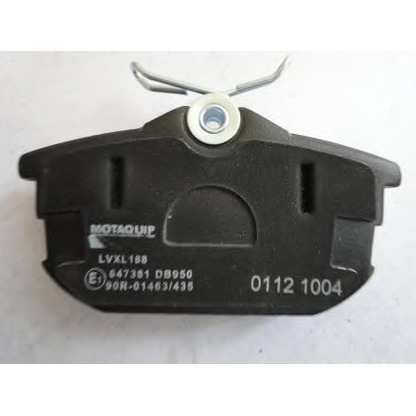 Фото Комплект тормозных колодок, дисковый тормоз MOTAQUIP LVXL188
