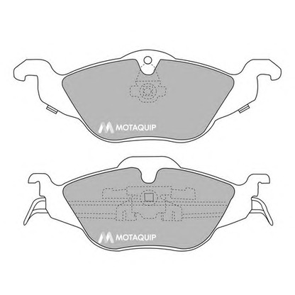 Photo Kit de plaquettes de frein, frein à disque MOTAQUIP LVXL287