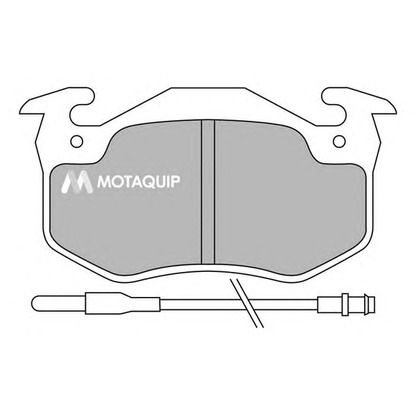 Фото Комплект тормозных колодок, дисковый тормоз MOTAQUIP LVXL370