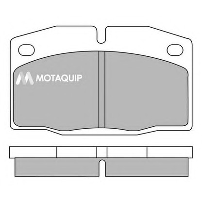 Фото Комплект тормозных колодок, дисковый тормоз MOTAQUIP LVXL565