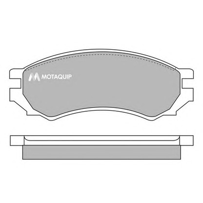 Фото Комплект тормозных колодок, дисковый тормоз MOTAQUIP LVXL615
