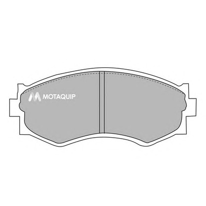 Фото Комплект тормозных колодок, дисковый тормоз MOTAQUIP LVXL623