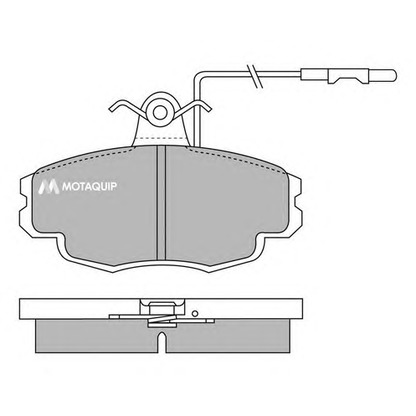 Фото Комплект тормозных колодок, дисковый тормоз MOTAQUIP LVXL632