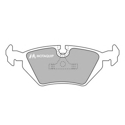Фото Комплект тормозных колодок, дисковый тормоз MOTAQUIP LVXL700