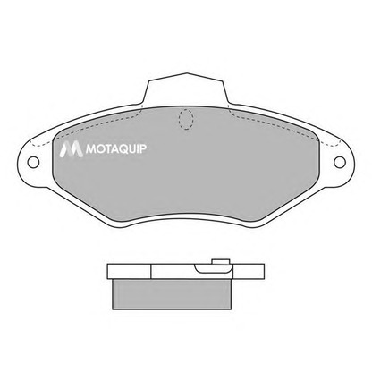 Фото Комплект тормозных колодок, дисковый тормоз MOTAQUIP LVXL701