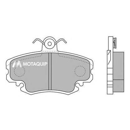 Foto Kit pastiglie freno, Freno a disco MOTAQUIP LVXL848