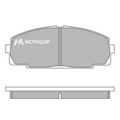 Фото Комплект тормозных колодок, дисковый тормоз MOTAQUIP LVXL857