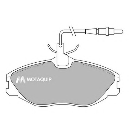 Photo Kit de plaquettes de frein, frein à disque MOTAQUIP LVXL888