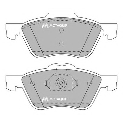 Фото Комплект тормозных колодок, дисковый тормоз MOTAQUIP LVXL1234