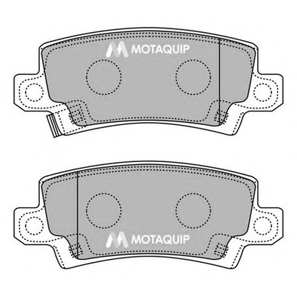 Photo Kit de plaquettes de frein, frein à disque MOTAQUIP LVXL1243