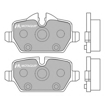 Фото Комплект тормозных колодок, дисковый тормоз MOTAQUIP LVXL1278