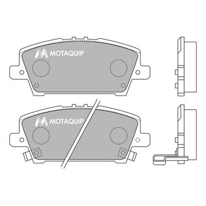 Photo Kit de plaquettes de frein, frein à disque MOTAQUIP LVXL1295