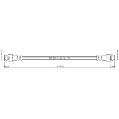 Foto Tubo flexible de frenos MOTAQUIP VBH1034