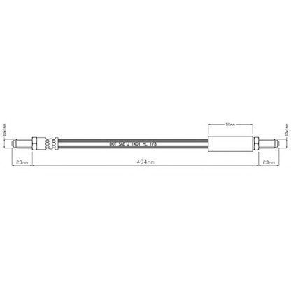 Foto Tubo flexible de frenos MOTAQUIP VBH326