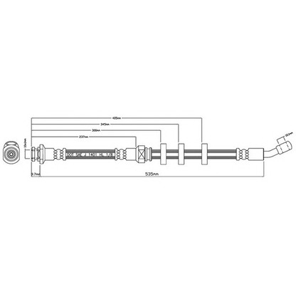 Foto Tubo flexible de frenos MOTAQUIP VBH757