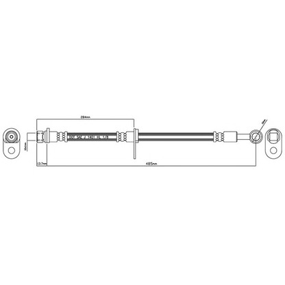 Foto Tubo flexible de frenos MOTAQUIP VBH771