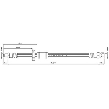 Foto Flessibile del freno MOTAQUIP VBH853