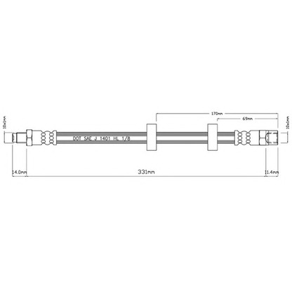 Foto Flessibile del freno MOTAQUIP VBH893