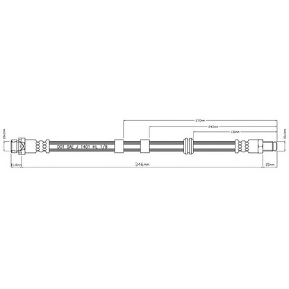 Фото Тормозной шланг MOTAQUIP VBJ242