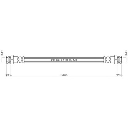 Фото Тормозной шланг MOTAQUIP VBJ300