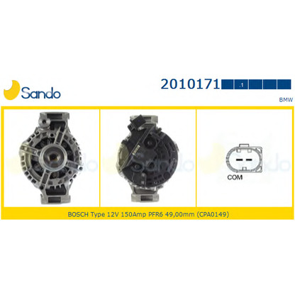 Photo Alternator SANDO 20101711