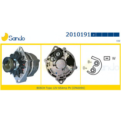 Photo Alternator SANDO 20101910