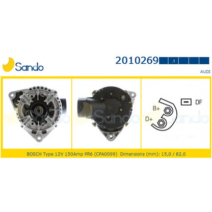 Zdjęcie Alternator SANDO 20102691