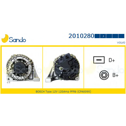 Photo Alternator SANDO 20102801