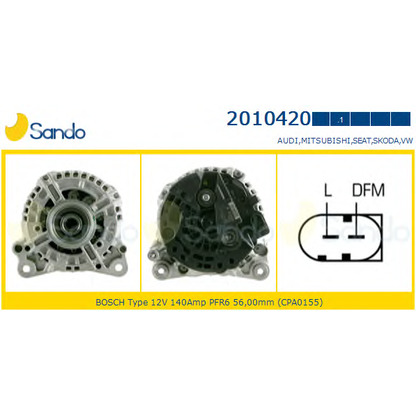 Photo Alternator SANDO 20104201