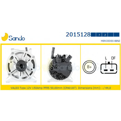 Zdjęcie Alternator SANDO 20151282