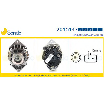 Foto Generator SANDO 20151470