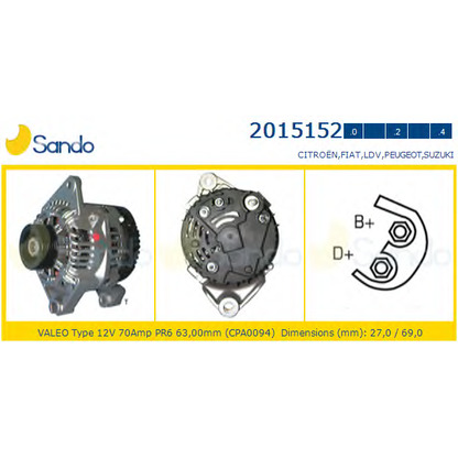 Foto Generator SANDO 20151522