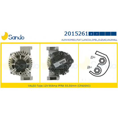 Foto Dispositivo ruota libera alternatore SANDO 20152611