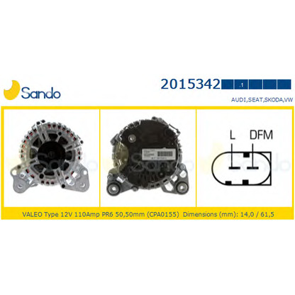 Foto Generator SANDO 20153421