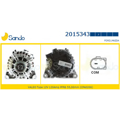 Zdjęcie Alternator SANDO 20153431