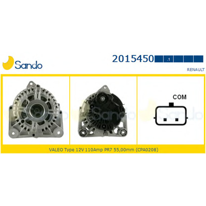 Foto Alternatore SANDO 20154501