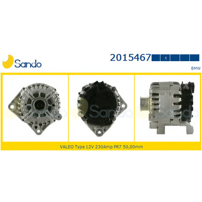 Zdjęcie Alternator SANDO 20154671