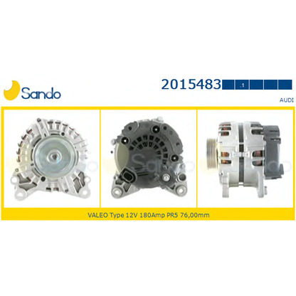 Zdjęcie Alternator SANDO 20154831