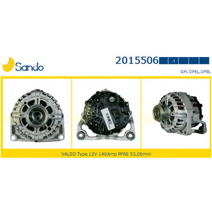 Photo Alternator SANDO 20155061