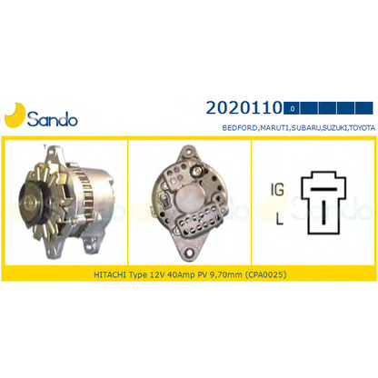 Foto Generator SANDO 20201100