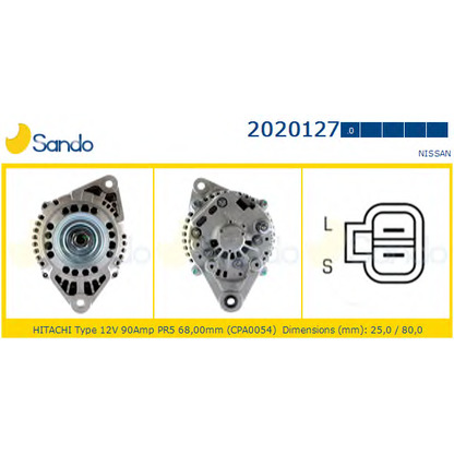 Foto Alternatore SANDO 20201270