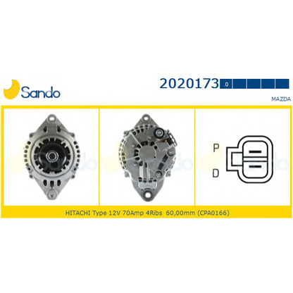 Photo Alternator SANDO 20201730