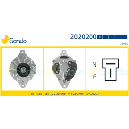 Photo Alternator SANDO 20202000