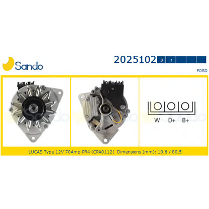 Photo Alternator SANDO 20251020