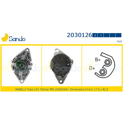 Foto Generator SANDO 20301260