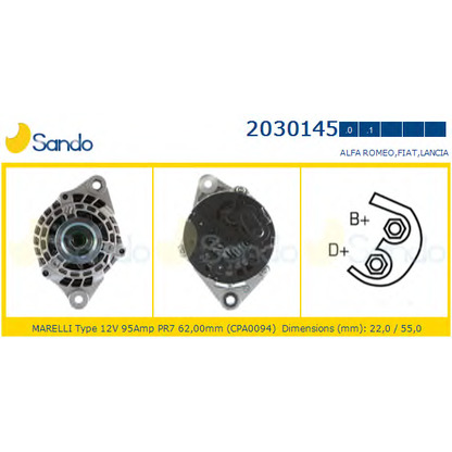 Foto Generator SANDO 20301451