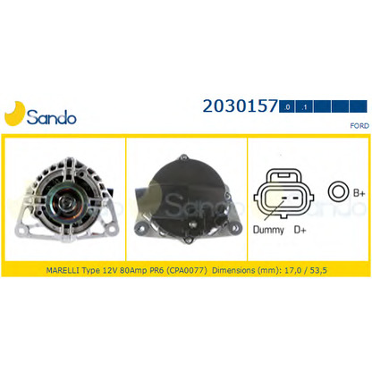 Foto Generator SANDO 20301570