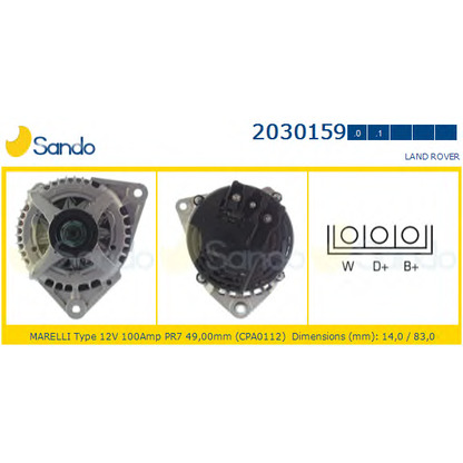 Foto Generator SANDO 20301590