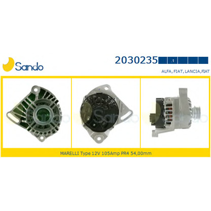 Foto Alternatore SANDO 20302351